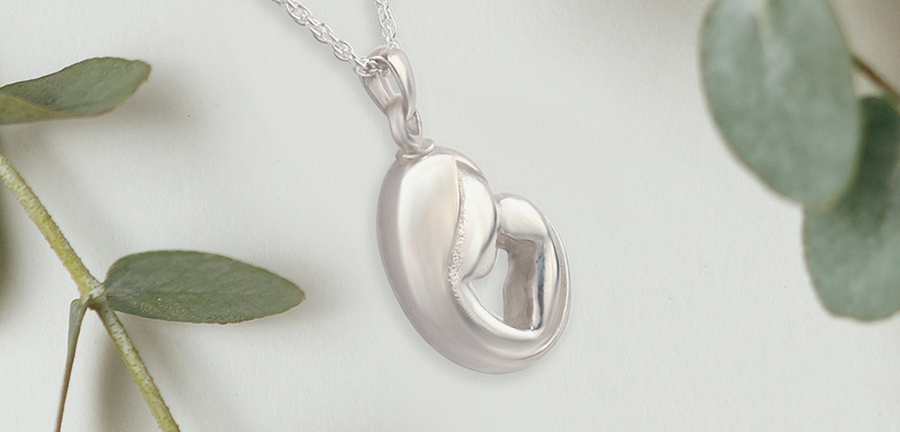 JCK-123 Mother And Child Pendant & Necklace for Ashes